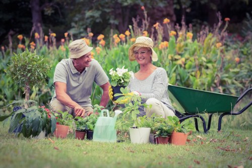 Garden maintenance in Kenley with neatly trimmed lawn and hedges