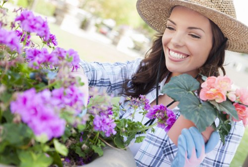 Professional garden care in Kenley showing lawn and hedge upkeep